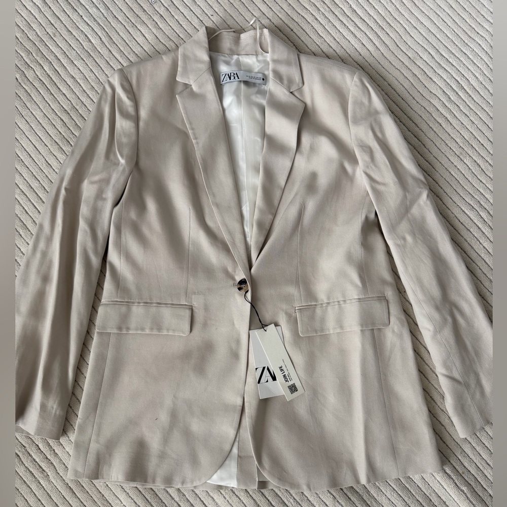 Cream Zara Blazer